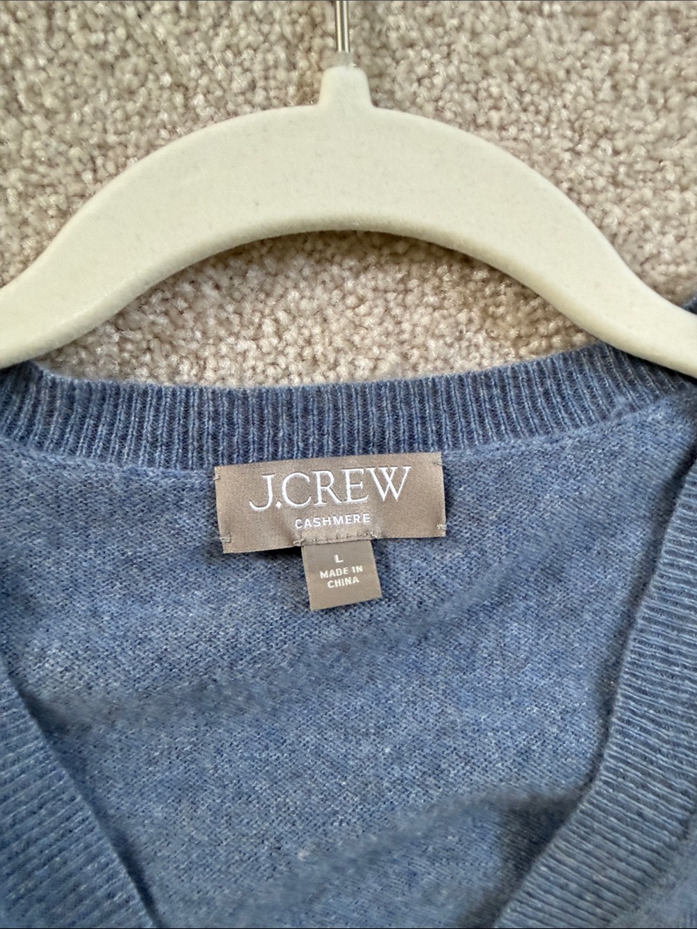 J. Crew Women's V-Neck Sweater in Dusty Blue - Picture 2 of 3